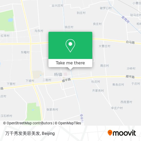万千秀发美容美发 map