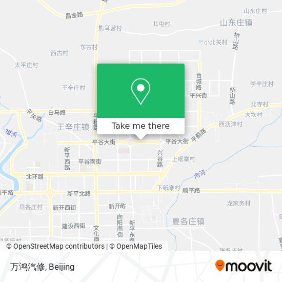 万鸿汽修 map
