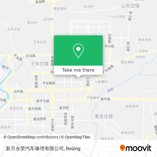 新月永荣汽车修理有限公司 map