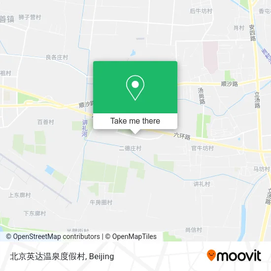 北京英达温泉度假村 map