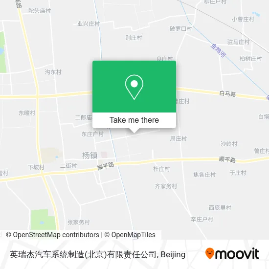 英瑞杰汽车系统制造(北京)有限责任公司 map