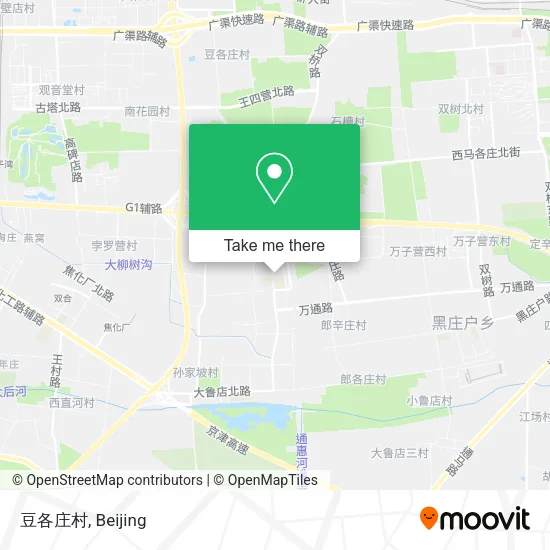 豆各庄村 map