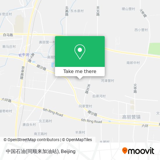 中国石油(同顺来加油站) map