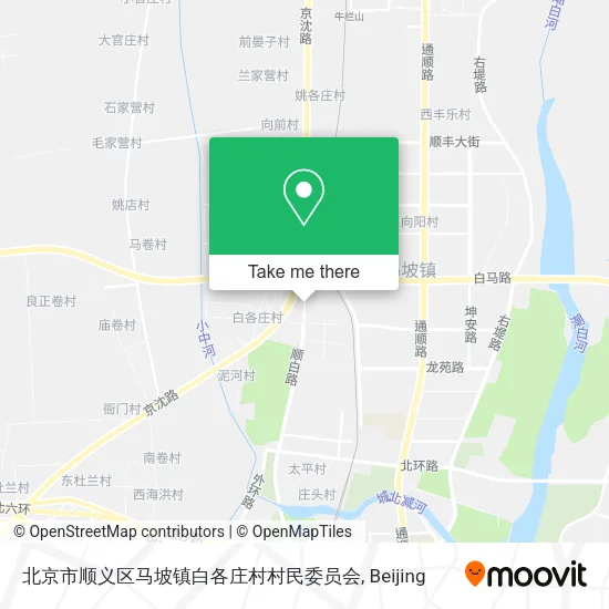 北京市顺义区马坡镇白各庄村村民委员会 map