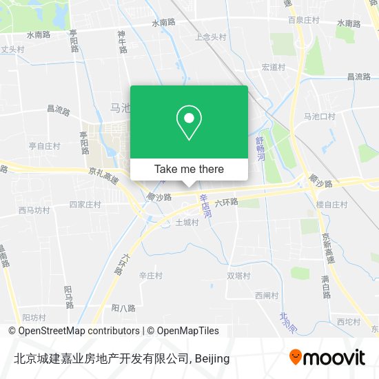 北京城建嘉业房地产开发有限公司 map