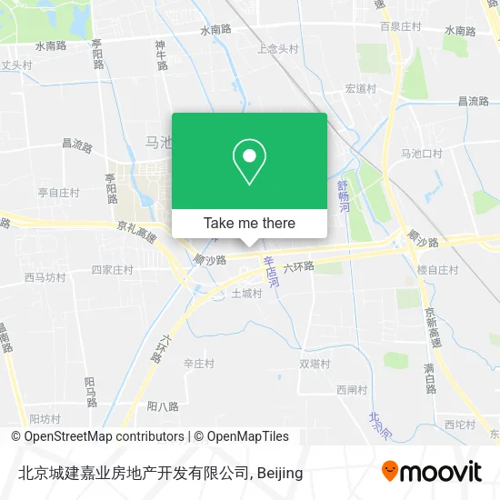 北京城建嘉业房地产开发有限公司 map
