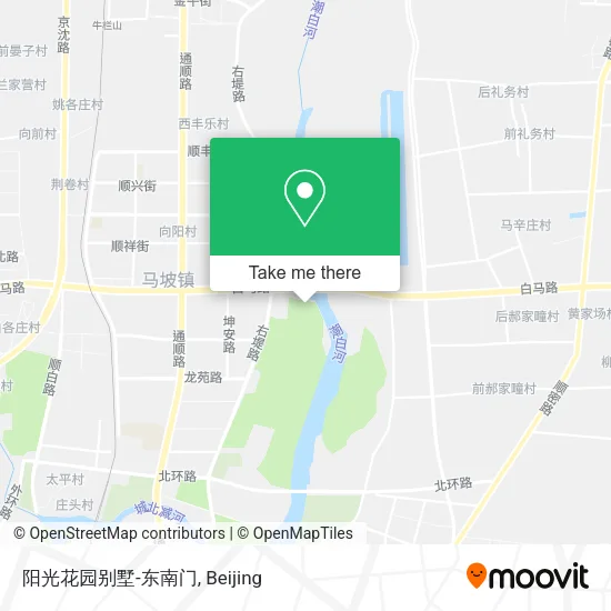 阳光花园别墅-东南门 map