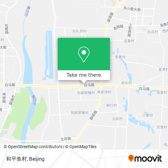 和平鱼村 map