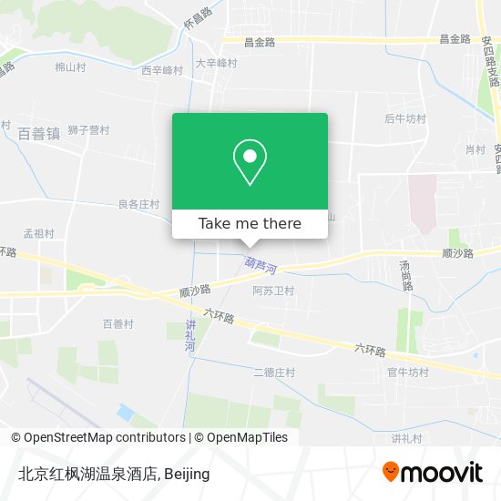 北京红枫湖温泉酒店 map