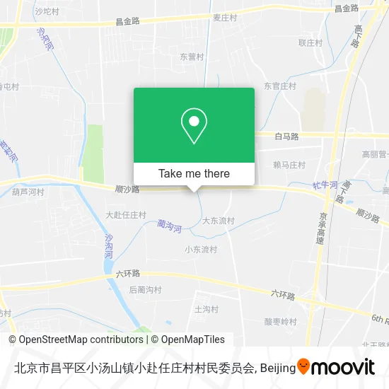 北京市昌平区小汤山镇小赴任庄村村民委员会 map