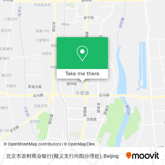 北京市农村商业银行(顺义支行向阳分理处) map