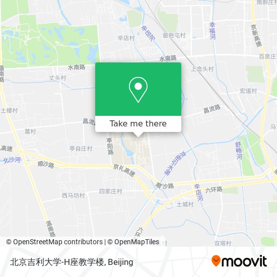 北京吉利大学-H座教学楼 map