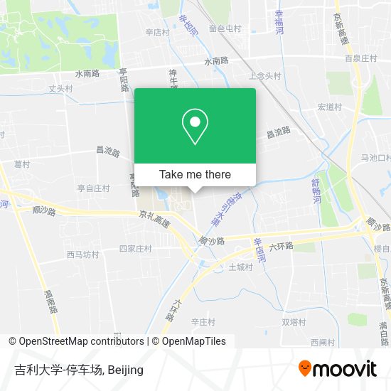 吉利大学-停车场 map