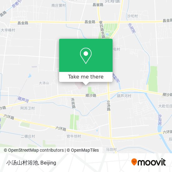 小汤山村浴池 map
