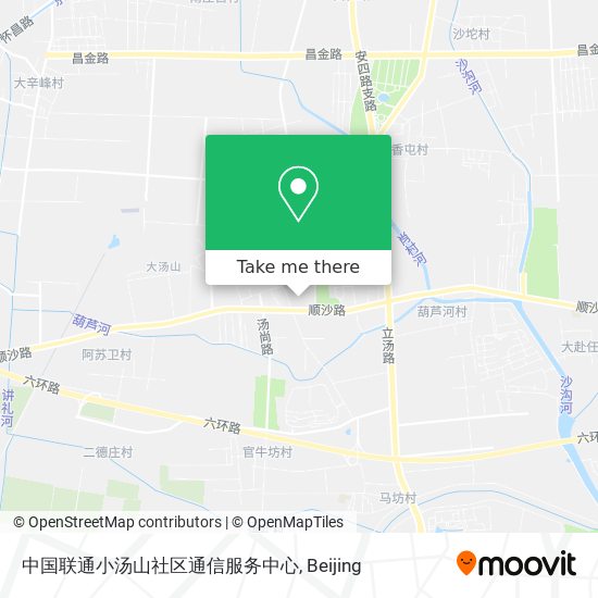 中国联通小汤山社区通信服务中心 map
