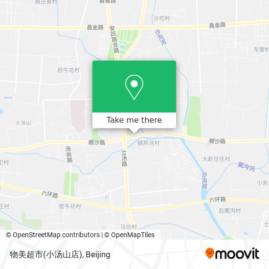 物美超市(小汤山店) map