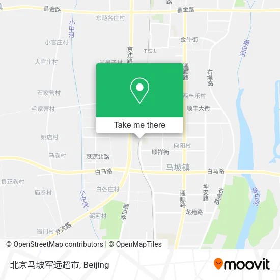 北京马坡军远超市 map