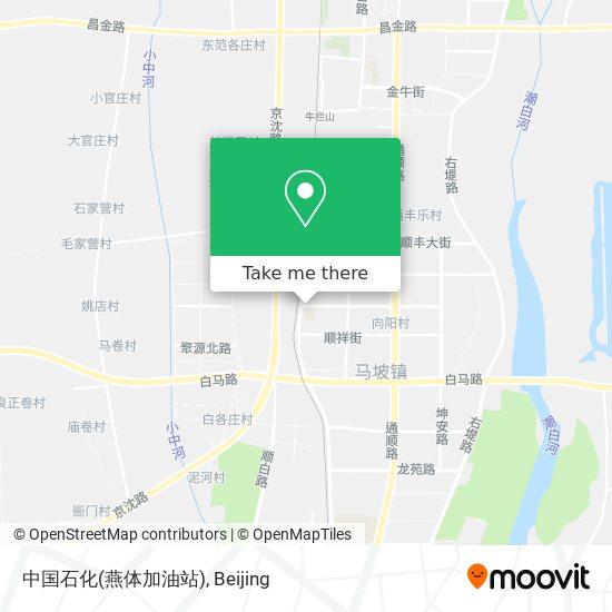 中国石化(燕体加油站) map