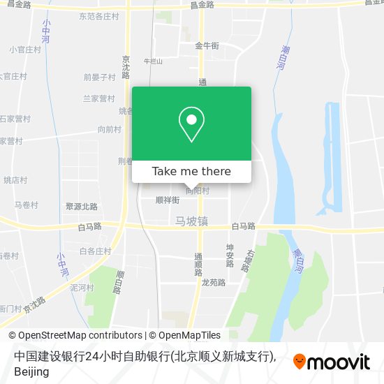 中国建设银行24小时自助银行(北京顺义新城支行) map
