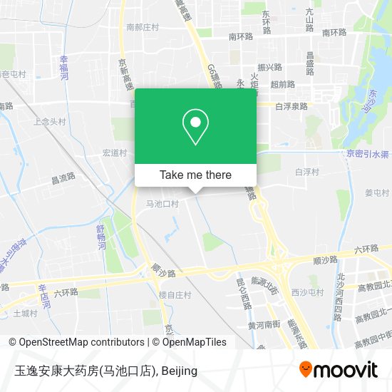 玉逸安康大药房(马池口店) map
