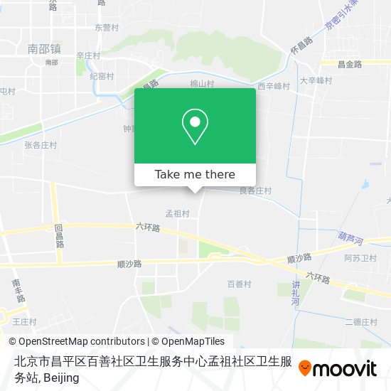 北京市昌平区百善社区卫生服务中心孟祖社区卫生服务站 map