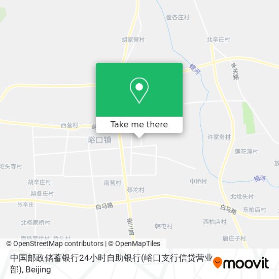 中国邮政储蓄银行24小时自助银行(峪口支行信贷营业部) map