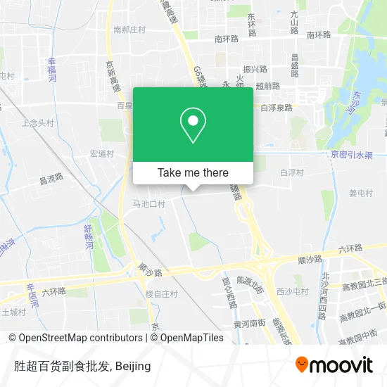 胜超百货副食批发 map