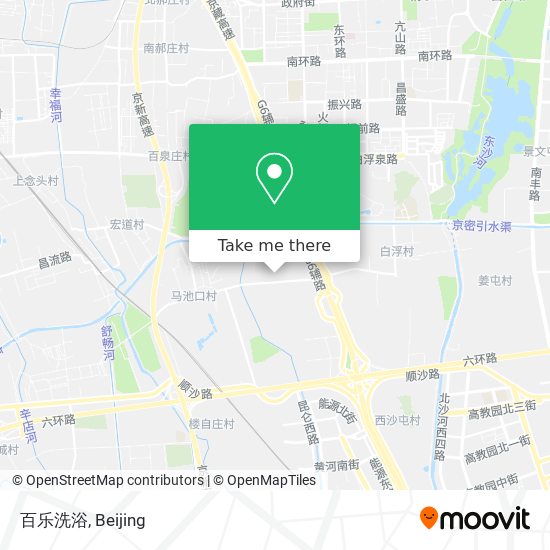 百乐洗浴 map