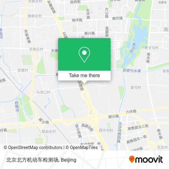 北京北方机动车检测场 map