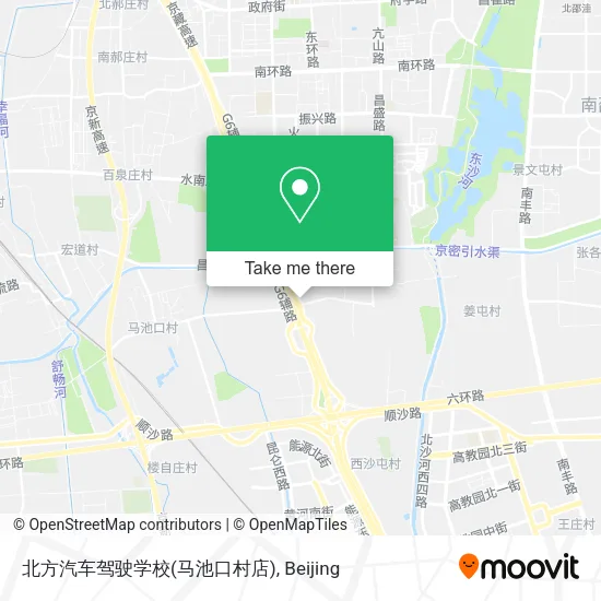 北方汽车驾驶学校(马池口村店) map
