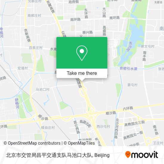 北京市交管局昌平交通支队马池口大队 map