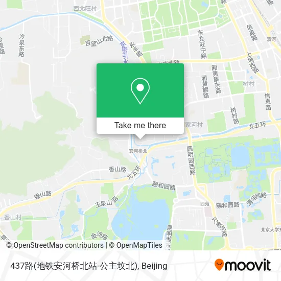 437路(地铁安河桥北站-公主坟北) map