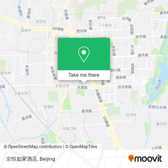 京恒如家酒店 map