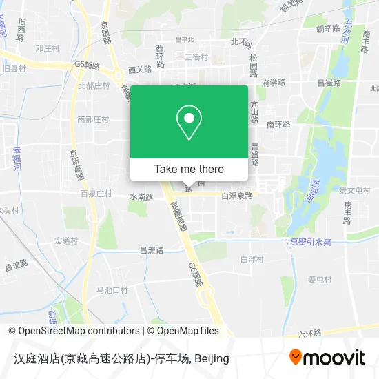 汉庭酒店(京藏高速公路店)-停车场 map