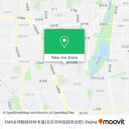 EMS全球邮政特快专递(北京市科技园营业部) map