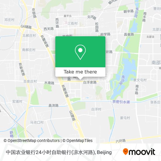 中国农业银行24小时自助银行(凉水河路) map