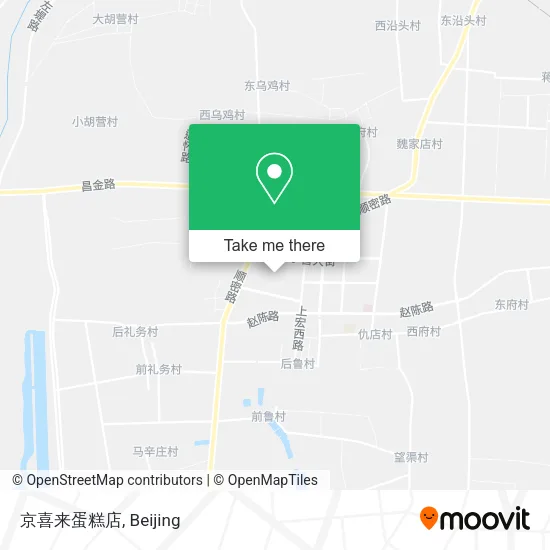 京喜来蛋糕店 map