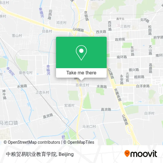 中粮贸易职业教育学院 map