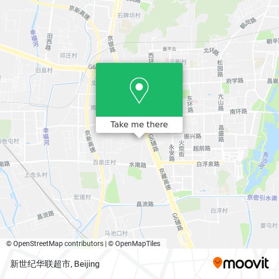新世纪华联超市 map