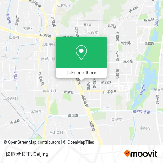 隆联发超市 map