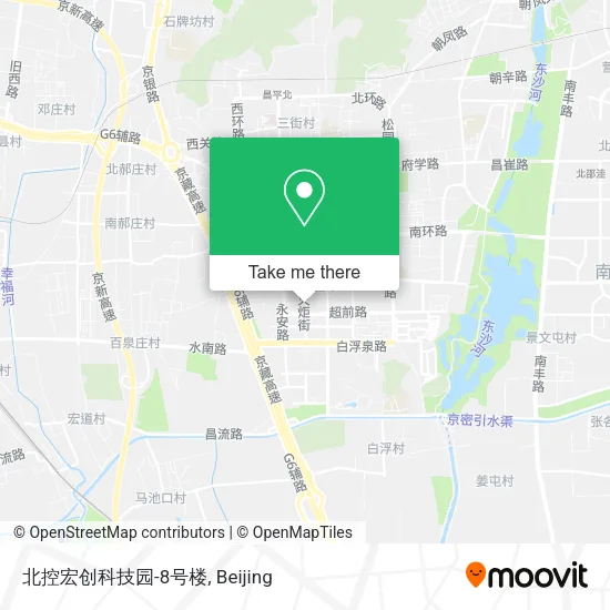 北控宏创科技园-8号楼 map
