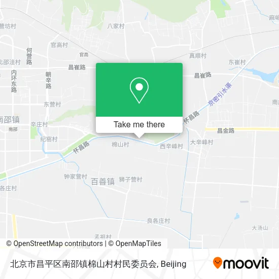 北京市昌平区南邵镇棉山村村民委员会 map