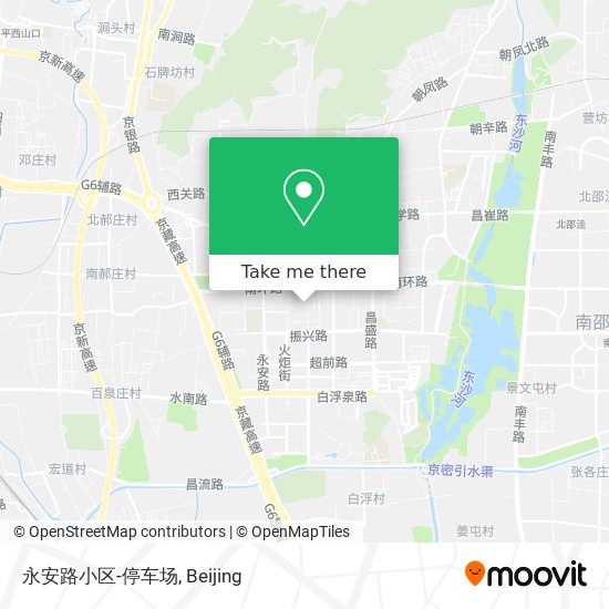 永安路小区-停车场 map