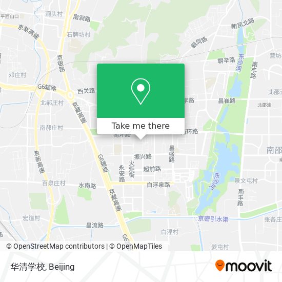华清学校 map
