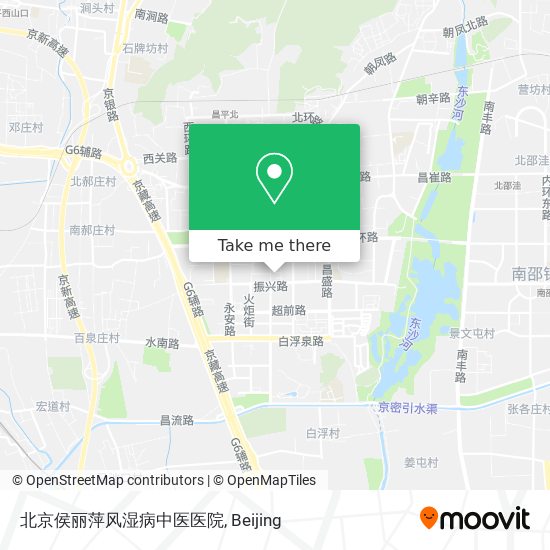北京侯丽萍风湿病中医医院 map