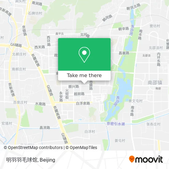 明羽羽毛球馆 map