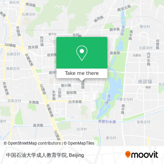 中国石油大学成人教育学院 map