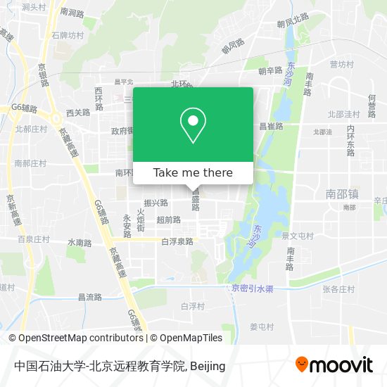 中国石油大学-北京远程教育学院 map