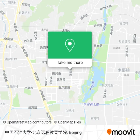中国石油大学-北京远程教育学院 map
