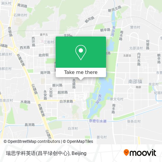 瑞思学科英语(昌平绿创中心) map